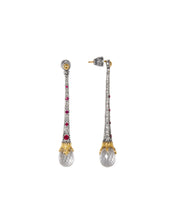 Load image into Gallery viewer, Konstantino Pythia Sterling Silver 18k Gold Corundum Earrings SKMK3151-480
