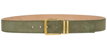 Load image into Gallery viewer, Bally 6305261 Curved Squad Suede Leather Belt EU 115/US 46 MSRP $420
