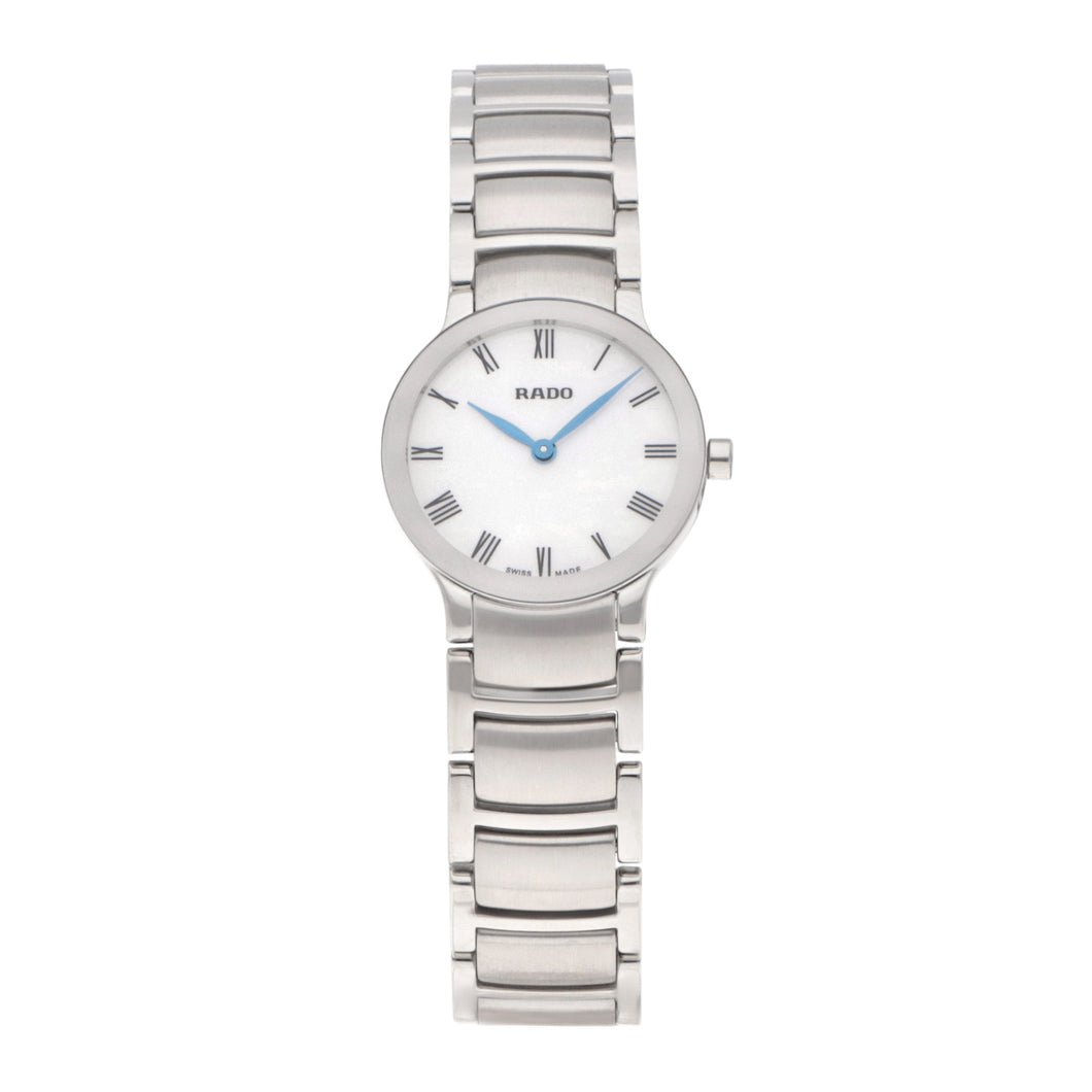 Rado R30185013 Ladies Centrix White Dial 23 mm Watch MSRP $1050