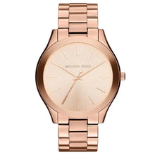 Load image into Gallery viewer, Michael Kors Slim Runway MK3197 Women&#39;s Rose-Gold Quartz 42MM Watch MSRP $195
