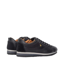 Load image into Gallery viewer, Bally Bredy 6222737 Men&#39;s Black Deer Leather Sneakers MSRP $450
