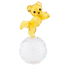 Load image into Gallery viewer, Swarovski Kris Bear 5639875 Ready to Disco Crystal Figurine MSRP $149
