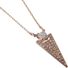 Load image into Gallery viewer, Swarovski Funk 5241276 Rose Gold Plated &amp; Crystal Pendant Necklace MSRP $99
