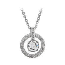 Load image into Gallery viewer, Swarovski Lavender 1039065 Rhodium Plated &amp; Crystal Pendant Necklace MSRP $118
