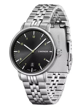 Load image into Gallery viewer, Wenger Swiss Army Men&#39;s 01.1731.120 Urban Classic Black Dial Watch 40mm MSRP$220
