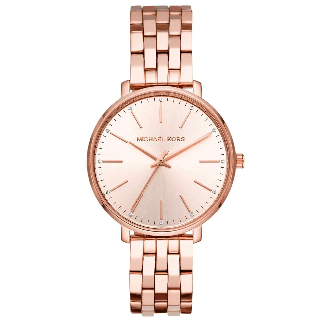 Michael Kors Pyper MK3897 Women's Rose-Gold Quartz 38MM Watch MSRP $195