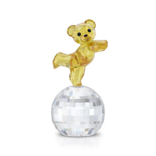 Load image into Gallery viewer, Swarovski Kris Bear 5639875 Ready to Disco Crystal Figurine MSRP $149
