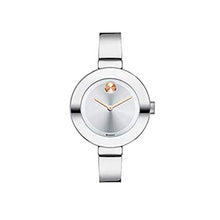 Load image into Gallery viewer, Movado BOLD Women&#39;s 3600194 Bangles Stainless Steel Watch with Sunray Dial MSRP $495
