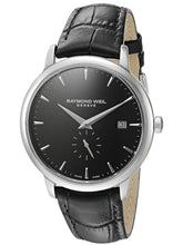 Load image into Gallery viewer, Raymond Weil 5484-STC-2001 Men&#39;s Toccata Black Leather Watch 39mm MSRP $850
