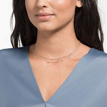 Load image into Gallery viewer, Swarovski Penélope Cruz Moonsun Limited Edition Rose Gold Double Necklace $149
