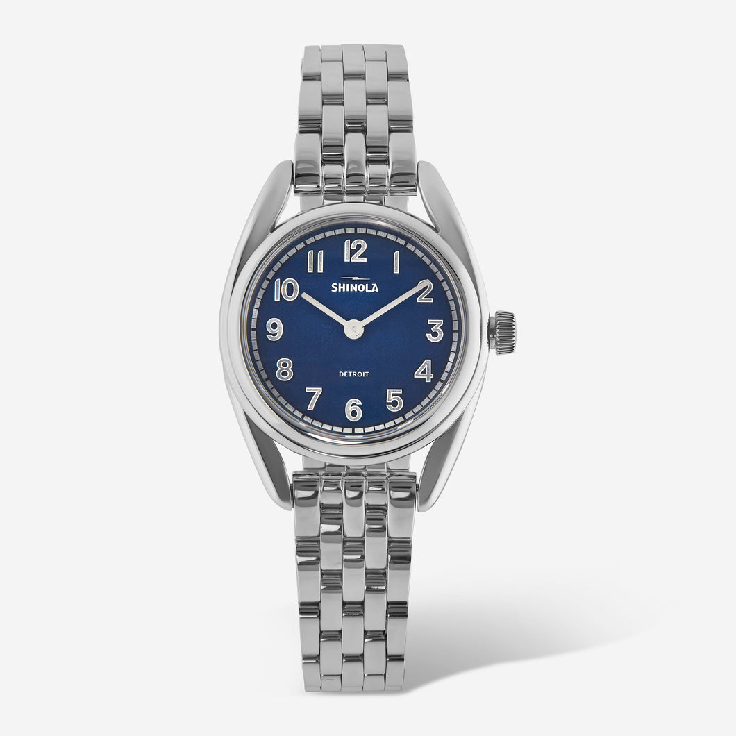 NEW SHINOLA Detroit Women's The Derby S0120242330 Stainless Steel Watch $750