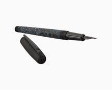 Load image into Gallery viewer, S.T. DUPONT DP410396L Line D Large Glacial Cave Carbon Fountain Pen MSRP $1695
