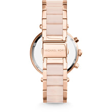 Load image into Gallery viewer, Michael Kors Parker MK5896 Women&#39;s Rose Gold Chronograph 39mm Watch MSRP $295
