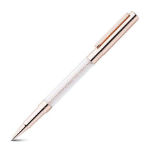 Load image into Gallery viewer, Swarovski Crystalline 5136548 Rose Gold-Tone Plated Stardust Rollerball Pen $65
