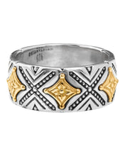 Load image into Gallery viewer, Konstantino Dome Sterling Silver and 18k Gold Ring DKJ976-130 S6 MSRP $490
