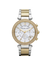 Load image into Gallery viewer, Michael Kors Parker MK5626 Women&#39;s Two-Tone Chronograph 39mm Watch MSRP $275
