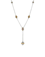 Load image into Gallery viewer, Konstantino Dome Silver and 18K Gold Corundum Necklace KOKJ493-538 MSRP $1690
