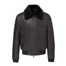 Load image into Gallery viewer, NEW Porsche Design Men&#39;s Espresso Leather Bomber Jacket M MSRP $2250
