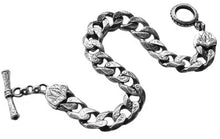 Load image into Gallery viewer, Konstantino Men&#39;s Sterling Silver Flat Link Bracelet BMK4060-131 MSRP $480
