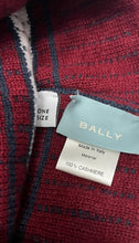 Load image into Gallery viewer, Bally 6302898 Heritage Red/Midnight Blue Cashmere Switzerland Beanie MSRP$300
