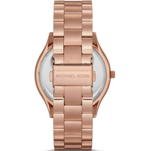 Load image into Gallery viewer, Michael Kors Slim Runway MK3197 Women&#39;s Rose-Gold Quartz 42MM Watch MSRP $195
