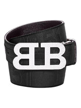 Load image into Gallery viewer, Bally 6239332 Men&#39;s Mirror Buckle Reversible Black Belt EU 120/US 47 MSRP $450
