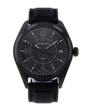 Load image into Gallery viewer, HAMILTON Men&#39;s H68401735 Khaki Field Black Quartz Watch 40mm MSRP $595
