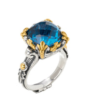 Load image into Gallery viewer, Konstantino Anthos Sterling Silver 18k Yellow Gold &amp; Spinel Ring DMK2124-478 S8
