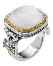 Load image into Gallery viewer, Konstantino Dome Silver 18k Gold MOP Doublet Ring DKJ971-313 S8 MSRP $950
