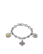 Load image into Gallery viewer, Konstantino Sterling Silver Silver and 18K Gold Corundum Bracelet BKJ698-538 MSRP $980
