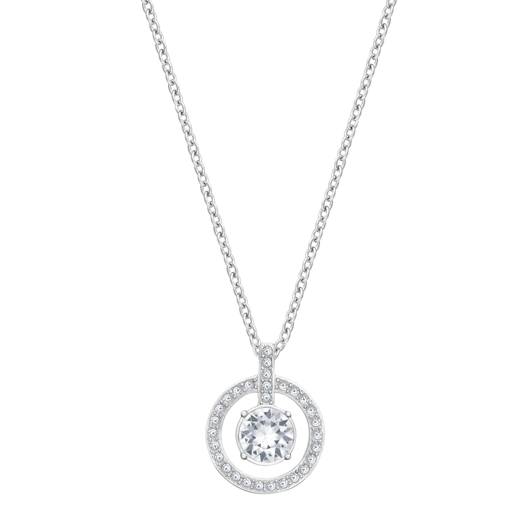 Swarovski Lavender 1039065 Rhodium Plated & Crystal Pendant Necklace MSRP $118