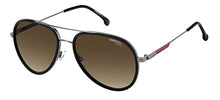 Load image into Gallery viewer, Carrera 1044/S Unisex Black/Grey Brown Shaded 57/17/145 Sunglasses MSRP $215
