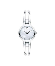 Load image into Gallery viewer, Movado Museum Amorosa Women&#39;s 0607357 Mother of Pearl Stainless Steel Watch 24mm MSRP $595
