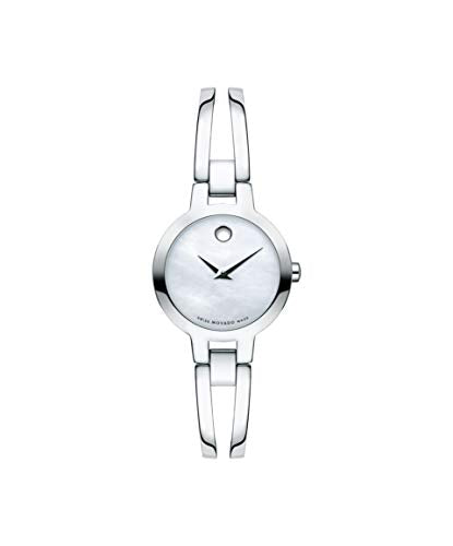 Movado Museum Amorosa Women's 0607357 Mother of Pearl Stainless Steel Watch 24mm MSRP $595