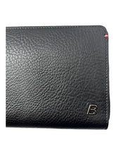 Load image into Gallery viewer, Bally Balen 6218473 Travel Wallet Black Calf Grained Leather MSRP $720
