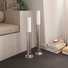 Load image into Gallery viewer, NEW GEORG JENSEN BERNADOTTE Floor Candleholder Stainless Steel 40CM MSRP $229
