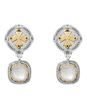 Load image into Gallery viewer, Konstantino Dome Sterling Silver 18K Gold &amp; MOP Earrings SKKJ703-313 MSRP $1390
