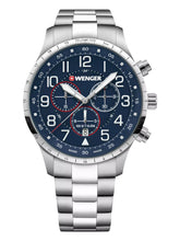 Load image into Gallery viewer, Wenger Swiss Army Men&#39;s 01.1543.118 Attitude Chrono Blue Dial Watch 44 mm MSRP $365
