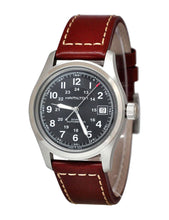 Load image into Gallery viewer, HAMILTON Men&#39;s H70455533 Khaki Field Auto Black Dial Watch 38mm MSRP $695
