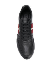 Load image into Gallery viewer, NEW Bally Astel 6231537 Men&#39;s Black Calf Plain Leather Sneakers MSRP $595
