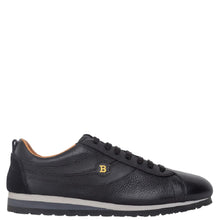 Load image into Gallery viewer, Bally Bredy 6222737 Men&#39;s Black Deer Leather Sneakers MSRP $450
