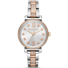 Load image into Gallery viewer, Michael Kors Sofie MK3880 Women&#39;s Two-Tone Silver-Rose Gold 36mm Watch MSRP $275
