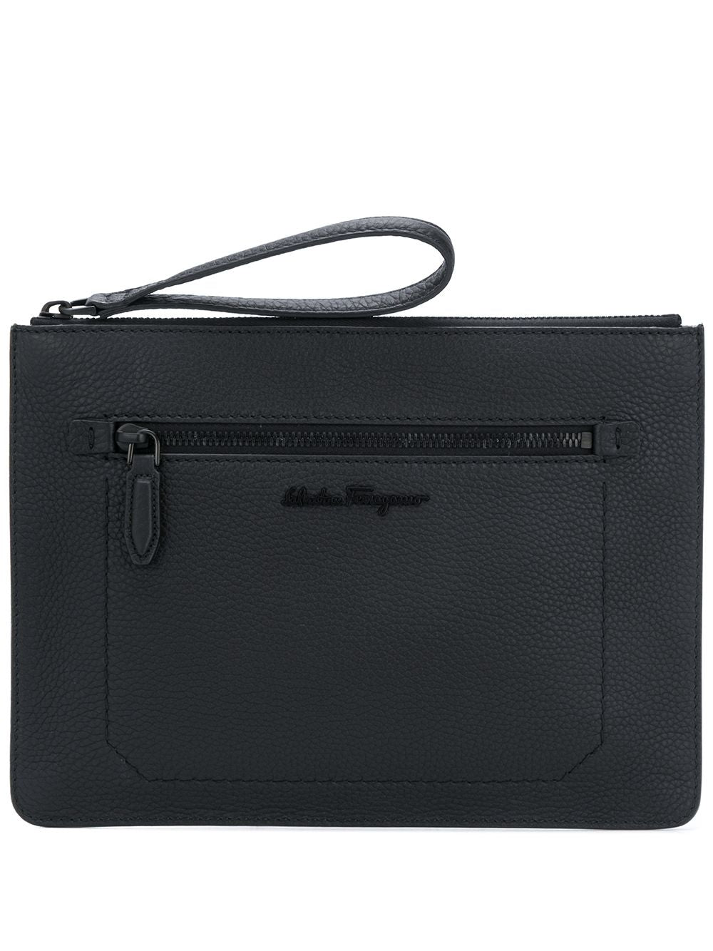 NEW SALVATORE FERRAGAMO Men's 687229 Black Document Holder MSRP $650