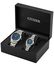 Load image into Gallery viewer, NEW Citizen PAIRS-2016 Men&#39;s and Ladies Bracelet Watch Set MSRP $495
