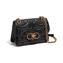 Load image into Gallery viewer, NEW SALVATORE FERRAGAMO Quilting Women&#39;s 716807 Black Shoulder Bag MSRP $2400
