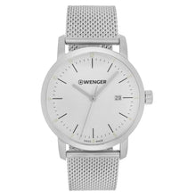 Load image into Gallery viewer, Wenger Swiss Army Men&#39;s 01.1741.113 Urban Classic White Dial Watch 42mm MSRP$165
