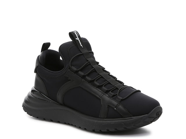 NEW SALVATORE FERRAGAMO Spring Men's 726619 Black Sneaker Size 6 M
