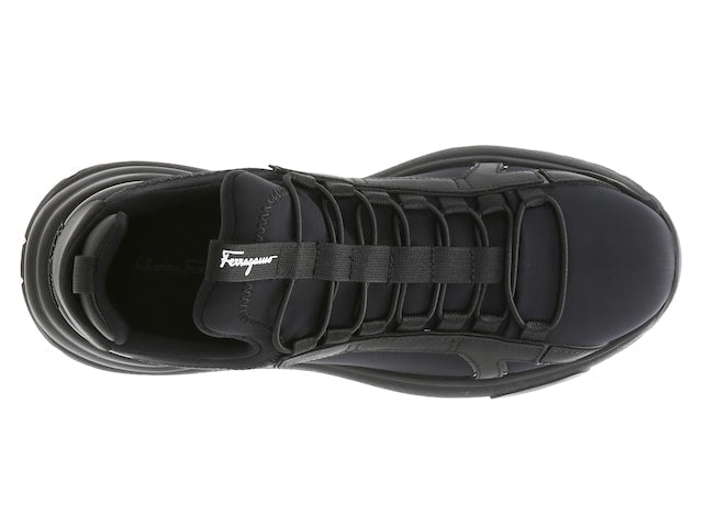 NEW SALVATORE FERRAGAMO Spring Men's 726619 Black Sneaker Size 6 M MSRP  $850