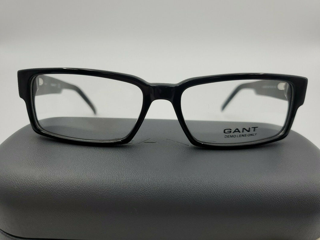 New GANT Bendels Black Eyeglasses Frame Rectangle 53-15-140  Case & Cloth $159