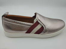 Load image into Gallery viewer, New Bally Women&#39;s Henrika Silver Lamb Leather Slip On Sneakers Italy US 4.5 MSRP $450
